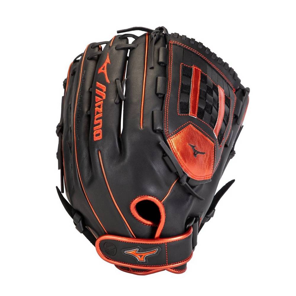 Guanti Mizuno Softball MVP Prime SE Slowpitch 14" Uomo - Nere/Rosse - 36842-STYG